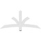 Ekena Millwork Davenport Architectural Grade PVC Gable Bracket, 60"W x 27 1/2"H x 2"D x 4"F, 11/12 Pitch GBP060X28X0204DAV00 - alternate 4